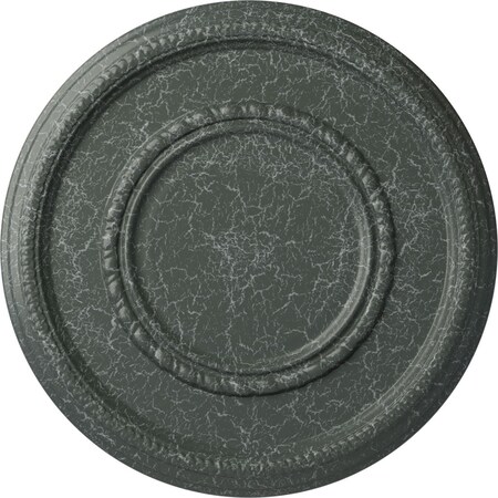 Ekena Millwork Federal Roped Large Medallion (Canopies up to 7 3/4"), 17 3/8"OD x 1 1/8"P, Athenian Green Crackle CM17FEAGC